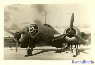 Org.  Photo: Us View Of Captured Japanese G4m Betty Bomber On Airfield; 1945