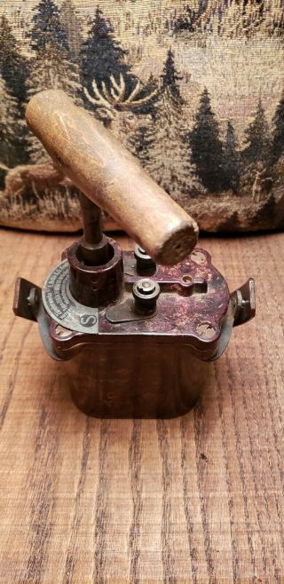 Extremely Rare WW2 German military bakelite blasting box detonator with handle 6
