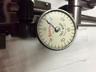 VINTAGE STARRETT SURFACE GAUGE AND INDICATOR WITH ATTACHMENTS 3