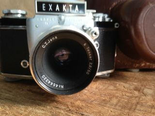 Vintage Exakta Ihagee VX IIA 35mm Camera & Case & Brochure 2