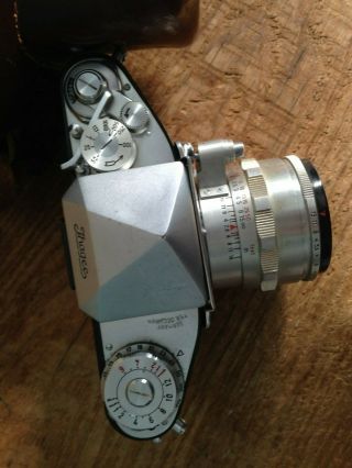 Vintage Exakta Ihagee VX IIA 35mm Camera & Case & Brochure 3