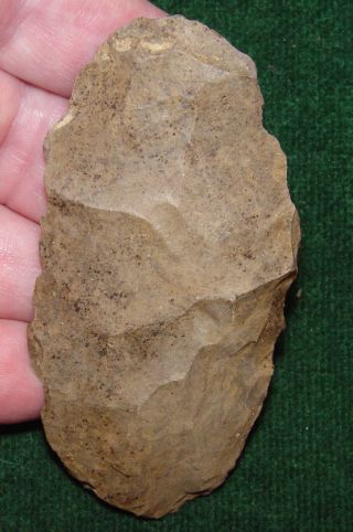 Native American Indian Paleo Or Early Archaic Ovoid Knife East Tn,  North Ga Oral