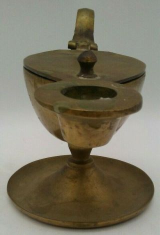 Brass MCM Genie Oil Lamp Aladdin Incense Burner Alladin 8 