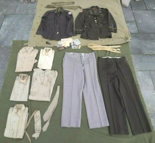 Wwii U.  S.  Army Officer’s Uniform Grouping,  U.  S.  Army Air Force,  Captain,  Size 40