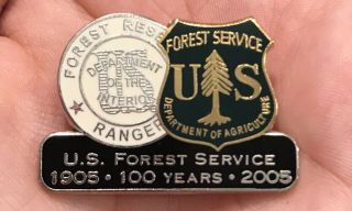 Vtg National Park Ranger Us Forest Service Dept Of The Interior Agriculture Pin