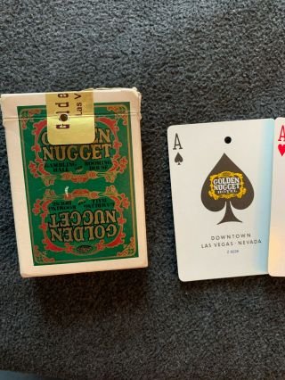 Vintage Golden Nugget Gambling Hall And Rooming House Playing Cards