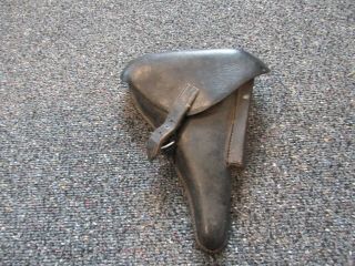 Wwii German P08 Black Leather Holster Epf 42 Waffen Marked