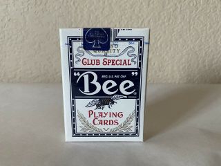 Vtg Bee Club Special Playing Cards Commerical Casino Nevada Cambric No.  92