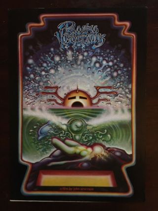 Pacific Vibrations Surf Movie Poster Flyer Rick Griffin John Severson 1970 Vg