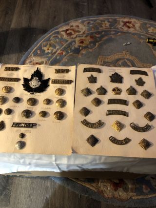 Vintage Canadian Police Buttons And Badges