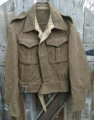 Ww2 British Canadian Battledress Blouse Uniform Size 12