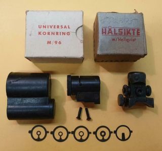 Hellqvist Diopter Sight Set For Swedish Mauser.