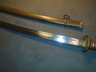 WWII JAPANESE Army officer`s NCO sword,  matching number,  Nagoya arsenal 5