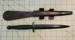 Vintage Wwii Fairbairn Sykes 3rd Pattern Commando Fighting Knife Broad Arrow 42
