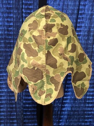 Wwii Usmc 3rd Third Pattern Reversible Camouflage Helmet Cover
