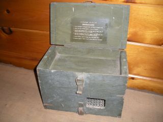 Vintage Ww 2 Messenger Pigeon Transport Carry Box / Field Box
