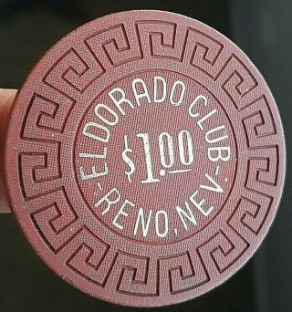 $1 Eldorado Club - Reno Nevada Casino Chip