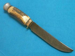 Vintage Overland Solingen Germany Stag Hunting Skinning Bowie Knife Knives Old