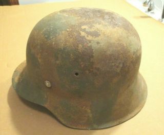 1940 ' S GERMAN WORLD WAR II 2 WW2 Heer Army M42 Helmet w/ Liner EF62 ??? 3