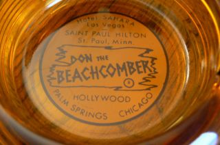 Vintage Don The Beachcombers Hotel Sahara Las Vegas Chicago Hollywood Ashtray