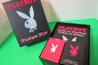 K2 68 Playboy Poker Kit With Two Decks Of Cards Chips And Case S04 Complete 3