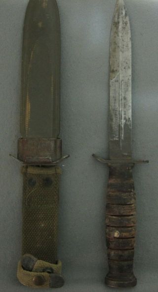 World War Ii Us Army M3 Trench Knife With M8 Scabbard (imperial Manufacturer)