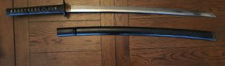 Wwii Japanese Samurai Sword Katana 27” Blade,  Unsigned Circa 1600