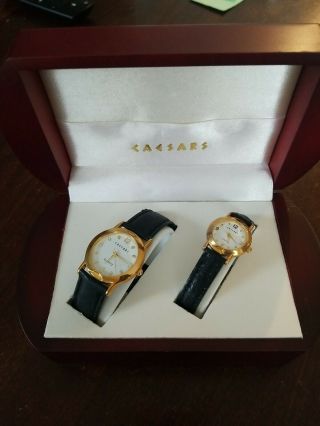 Caesars Palace Atlantic City His And Hers Quartz Watch Set