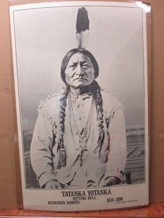 Tatanka Yotanka Vintage Poster Sitting Bull Hunkpapa Dakota On Palle G3199