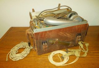 Ww Ii Imperial Japanese Army - Type 92 Field Trench Phone W/ Leather Case