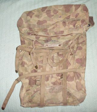 Ww Ii Us Army M - 43 Camouflage Back Pack
