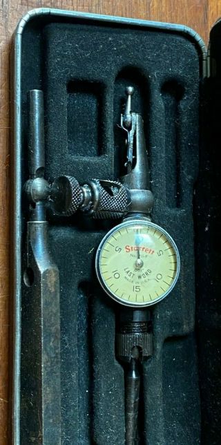 Vintage L.  S.  Starrett The Last Word Dial Indicator No.  711F Machinist Tool Gage 2