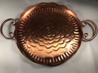 Gregorian Solid Copper Tray Handles 8.  5 Inches U.  S.  A.