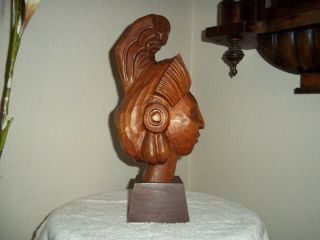 Wood Carving Centeotl Aztec goddess of Maize by Jose Pinal Folk Art 12 