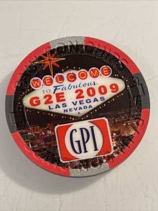 GPI PAULSON NCV MANUFACTURERS SAMPLE Casino Chip 3.  99 2