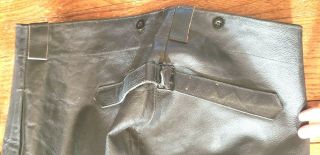 WW2 German U - Boat / Panzer Leather Pants Brought Home by US Veteran 3