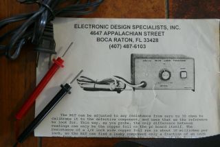 Bus Line Tracer EDS - 68 Electronic Design Specialists Vintage Test Equipment 3