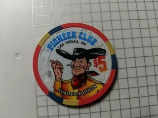 Pioneer Club Las Vegas Nevada Limited Edition $5 Chip Vegas Vic