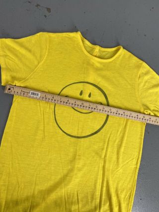 VINTAGE 70s SMILEY FACE COTTON POLYESTER BLEND BACK BUTTON MADE IN USA T SHIRT 2