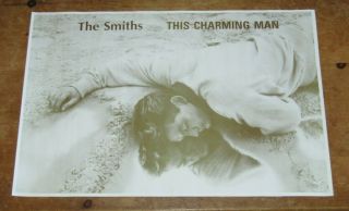 The Smiths.  This Charming Man Poster.  Vintage 1980s,  28 " X 18.  5 ",  Cond
