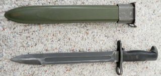 Us Pal M1 Garand Bayonet 10” Blade With Scabbard Ww Ii Issue Museum Quality