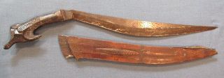 Wwii & Earlier Philippine Talibong Sword & Sheath; Not A Souvenir Set