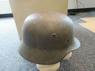 Wwii German M - 35 Helmet Shell Only Se 64 Marked On The Side And 4763