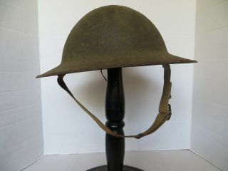 " Untouched " Early Ww 2 M1917a1 Kelly Helmet.  Complete.