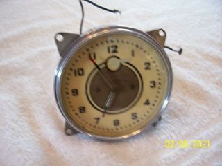 Vintage Pontiac Geo.  W.  Borg Clock 1935 1936 1937 1938 1939 Glove Box Dash