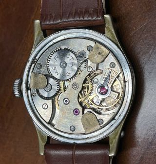Ww2 German Officer/enlisted Service Watch Made In Swiss