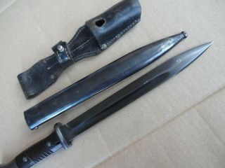 1940 - 41 F Herder A German WWII Mauser K98 bayonet k 98 with Scabbard and Sheath 2