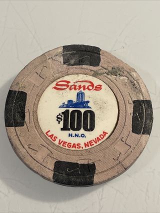 Sands $100 From The Dig Casino Chip Las Vegas Nevada 3.  99