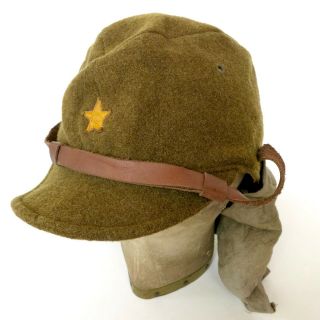 Imperial Japanese Army Em / Nco Wool Uniform Hat W/ Star 2 The Pacific