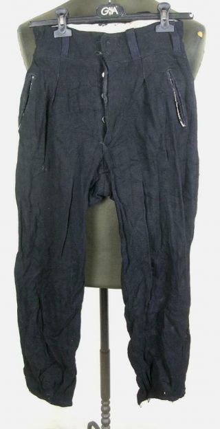 Ww2 Wwii German Army Young Organization Field Dark Blue Trousers Pants